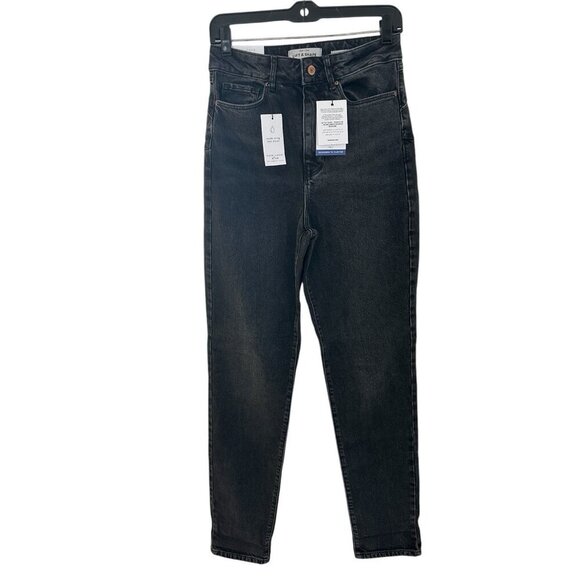 New Look Lift & Shape High Waist Mom Jeans Black Size 6 Tall New - Picture 1 of 12